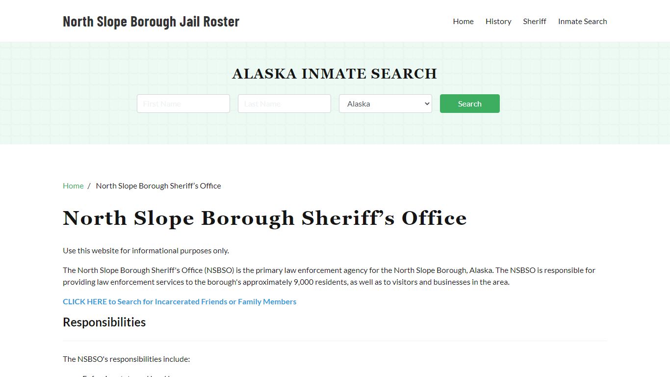 North Slope Borough Sheriff Office, AK, Arrest Warrants Search